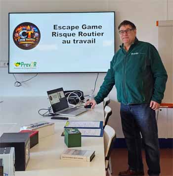 Escapa game risque routier au travail, - reproduction interdite