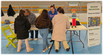 Mission prévention mis en oeuvre lors d'une action de prévention pour une association - Reproduction interdite -Prev2r