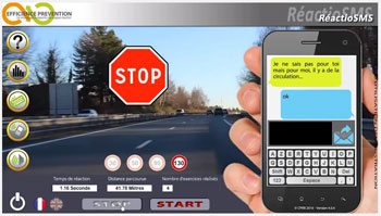 Réactiomètre SMS EFFICIENCE PREVENTION